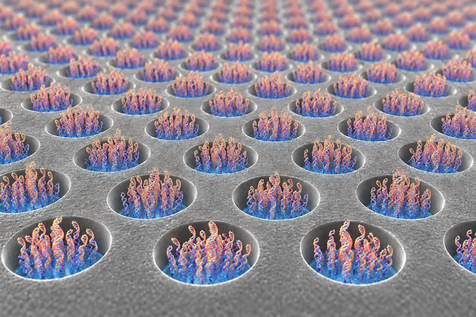 Amplified clusters in every well
