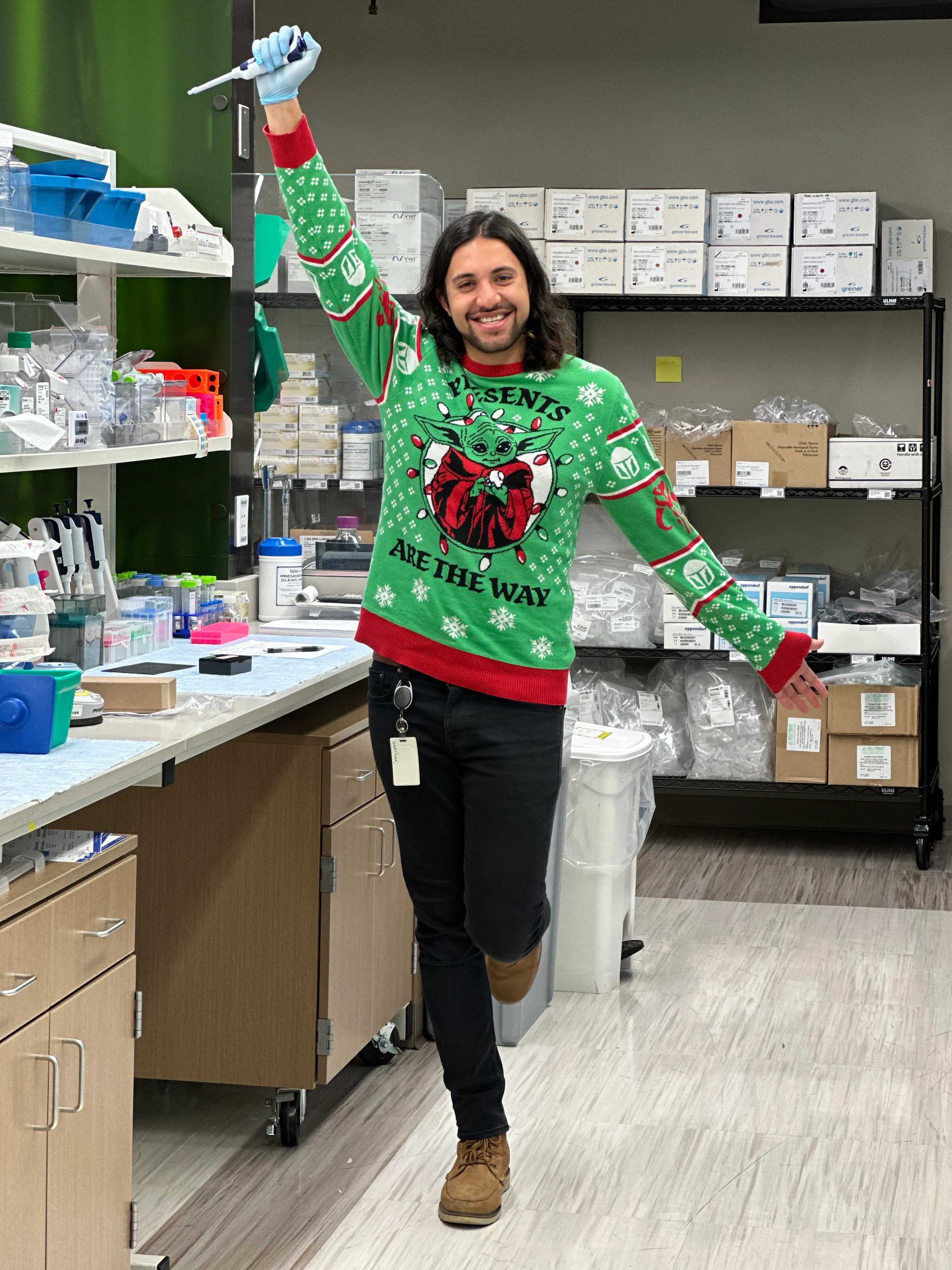 In the lab at Singular Genomics
